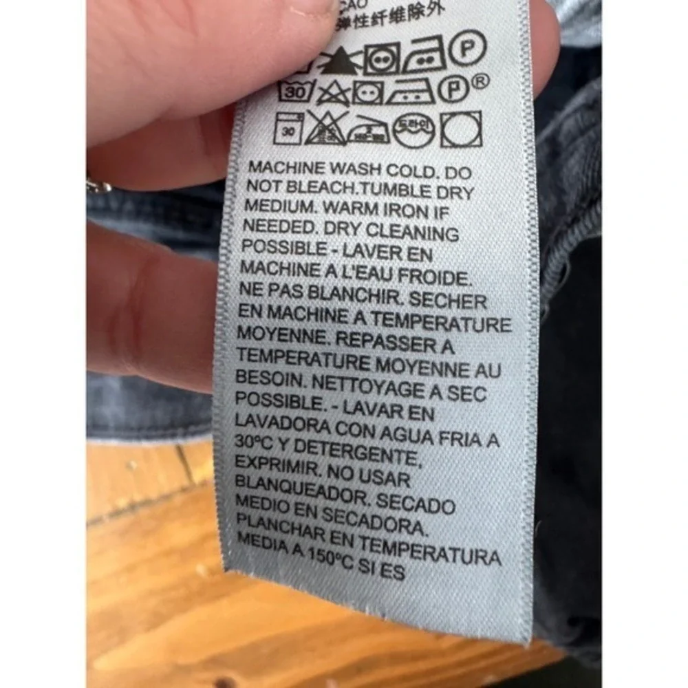 Levi Strauss 505 Black Regular Fit Straight Leg Jeans Mens Size 36x30